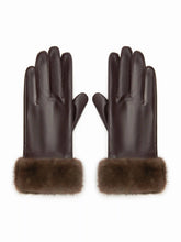 FUZZY & FAUX LEATHER GLOVES