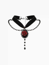Gothic Rose Design Pendant Necklace