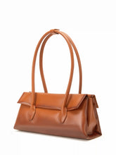 FAUX LEATHER SHOULDER BAG