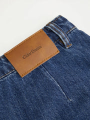 Cider Denim Low Rise Button Maxi Skirt