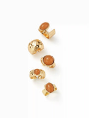 5 PCS RESIN RINGS SET