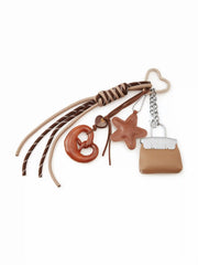 BAG & STAR & PRETZEL KEYCHAIN