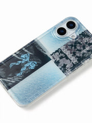 BOWKNOT & FLORAL PATTERN PHONE CASE