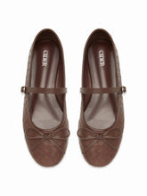 WOVEN BOWKNOT MARY JANE FLATS