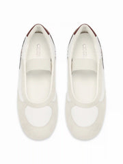 TWO-TONE FAUX SUEDE MARY JANE SNEAKERS