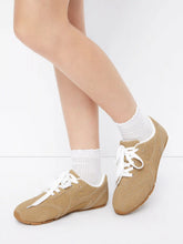 FAUX SUEDE LACE-UP SNEAKERS