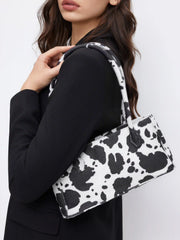 COWHIDE PRINT SHOULDER BAG
