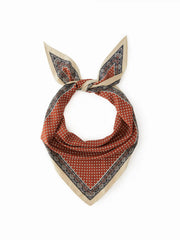 POLKA DOT FAUX SILK SCARF