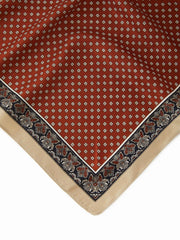 POLKA DOT FAUX SILK SCARF