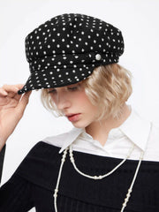 POLKA DOT BERET HAT