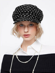 POLKA DOT BERET HAT