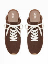 LACE-UP ROUND TOE MULE SNEAKERS