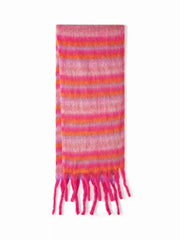 STRIPED TASSEL SCARF