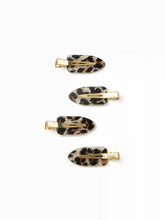 4 PCS LEOPARD PRINT HAIR CLIPS