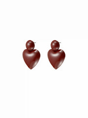 HEART SHAPED STUD EARRINGS
