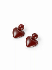 HEART SHAPED STUD EARRINGS