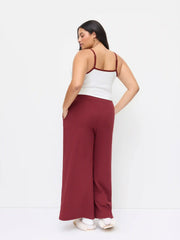 Mushroom & Bear Graphic Cotton-blend Cami Top & Mid Rise Wide Leg Trousers Loungewear Set Curve & Plus