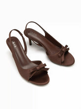 BOWKNOT DECOR SLINGBACK SANDALS