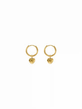 HEART PENDANT DROP EARRINGS