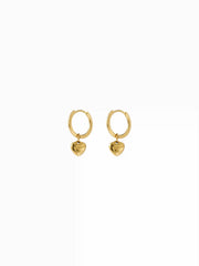 HEART PENDANT DROP EARRINGS