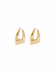 18K GOLD PLATED STAINLESS STEEL IRREGULAR DROP EARRINGS