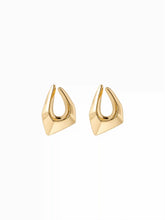 18K GOLD PLATED STAINLESS STEEL IRREGULAR DROP EARRINGS