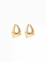 18K GOLD PLATED STAINLESS STEEL IRREGULAR DROP EARRINGS
