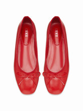 FAUX LEATHER BOWKNOT MARY JANE FLATS