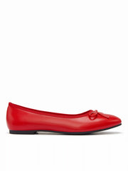 FAUX LEATHER BOWKNOT MARY JANE FLATS