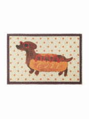 POLKA DOT DUCHSHUND DOOR MAT