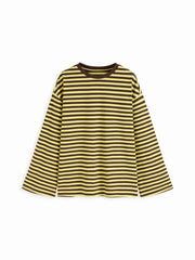 Cotton-blend Stripe Oversized Tee