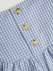 Cotton-blend Gingham Mid Rise Bloomer Shorts