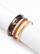 3 PCS LEOPARD PRINT BRACELETS SET