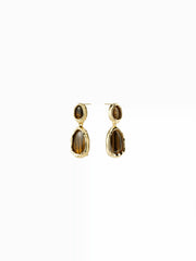 18K GOLD PLATED STAINLESS STEEL RESIN DROP EARRINGS