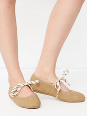 ROUND TOE LACE-UP MARY JANE SNEAKERS