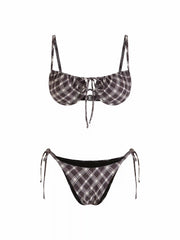 Tie Side Underwire Bikini Swimsuit