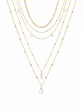 FAUX PEARL LAYERED NECKLACE