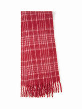 PLAID FRINGED SCARF