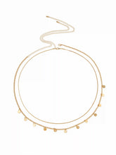 2 PCS LAYERED SEQUIN WAIST CHAIN SET