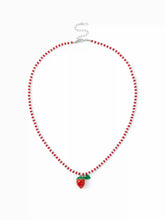 STRAWBERRY BEADED NECKLACE