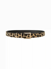LEOPARD PRINT BUCKLE BELT