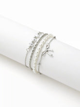 5 PCS BOWKNOT & FAUX PEARL BRACELET SET