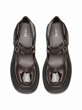 DOUBLE BUCKLE CHUNKY HEELED LOAFERS