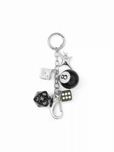 STAR & DICE & NUMBER BALL PMMA KEYCHAIN