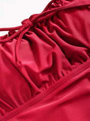 Shaping High Stretch Ruched One Piece Swimsuit