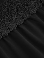 Woven Lace Trim Corset Tiered Cami Ruffle Maxi Dress Curve & Plus