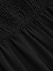 Woven Lace Trim Corset Tiered Cami Ruffle Maxi Dress Curve & Plus