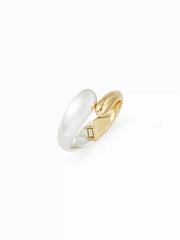TWO-TONE OPEN CUFF BRACELET