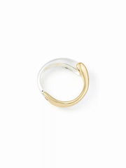 TWO-TONE OPEN CUFF BRACELET