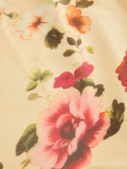 Mesh Floral V-neck Asymmetrical Hem Cami Top Curve & Plus